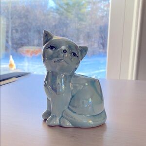 Vintage ceramic cat planter
